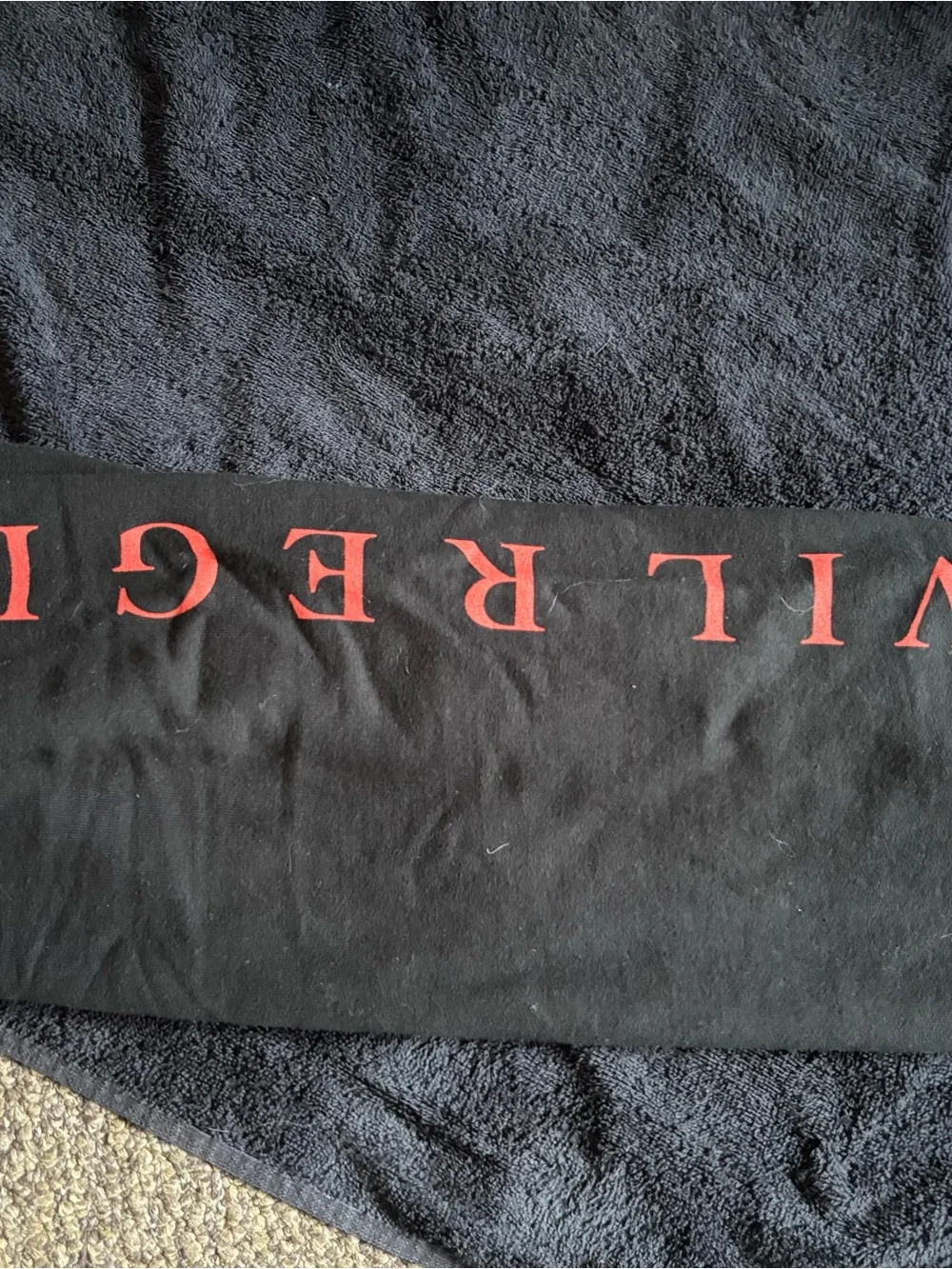 Star Wars Black Tag with White Logo and Red Accents